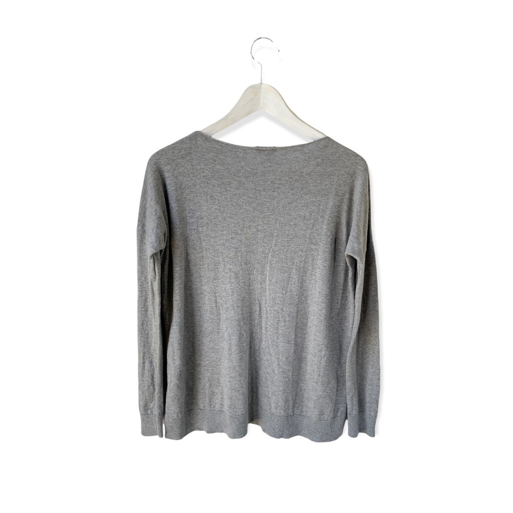 🌸Theory🌸 Women’s Cashmere Cardigan Sweater Sz Small Gray - Picture 10 of 10